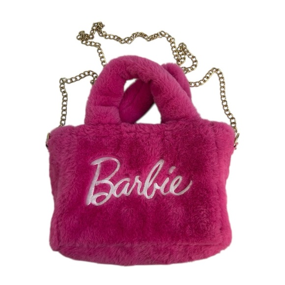 Skinnydip x Barbie Pink Grab Bag Fluff Fur Mini Tote 2023 Limited edition - Picture 14 of 14